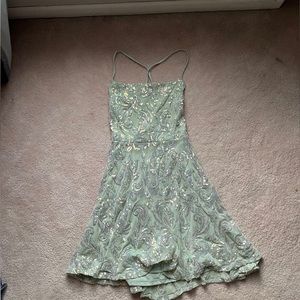 Windsor Sage Green Mini Dress